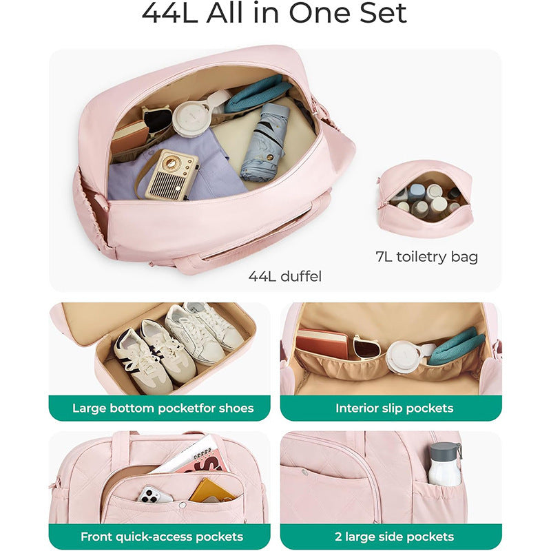 Quilted Multi-Functional Travel Duffle Bag Acalora