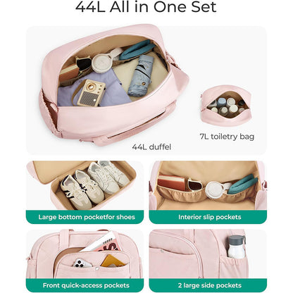 Quilted Multi-Functional Travel Duffle Bag Acalora