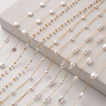 Pearl-Accented Eyewear Chain Acalora