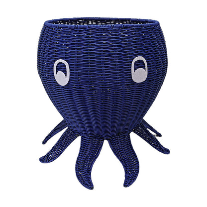 Cute Octopus-Shaped Woven Planter Acalora