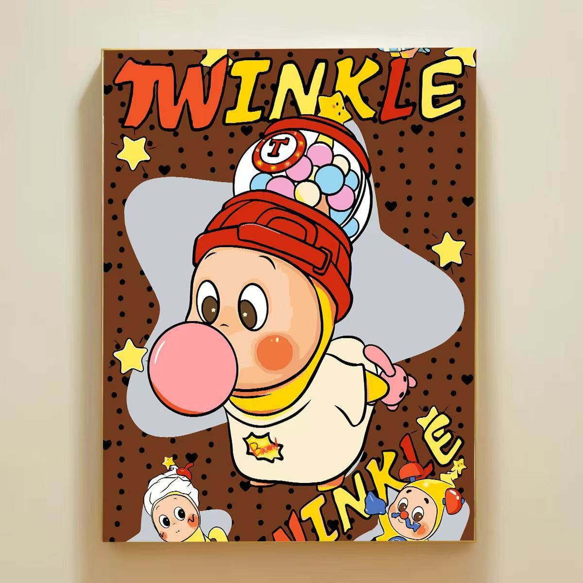 Playful Cartoon Themed Wall Art Canvas Print