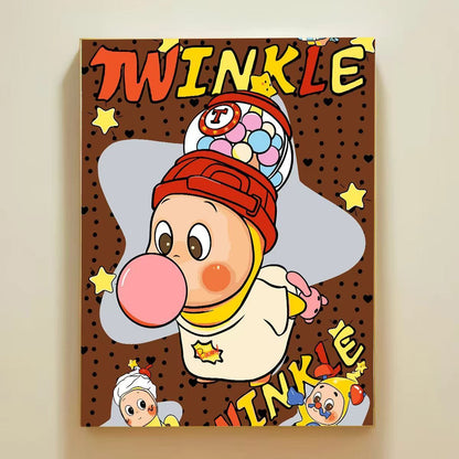 Playful Cartoon Themed Wall Art Canvas Print