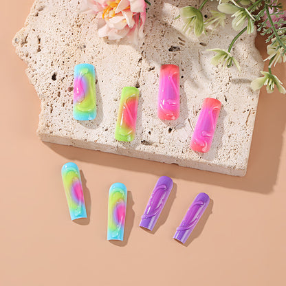 Trendy Colored Artificial Nails Acalora