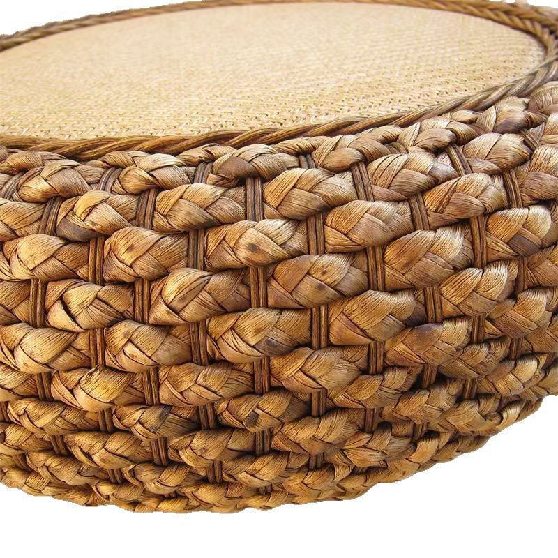 Handcrafted Braided Seat Pouf Acalora