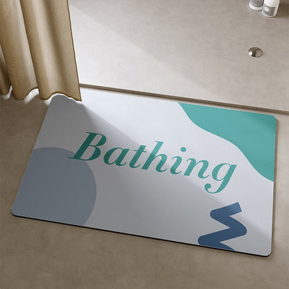 Playful Cat-Themed Bath Mat