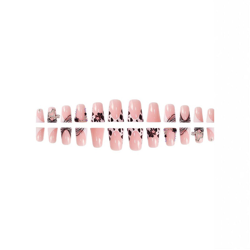Glamorous Rhinestone Embellished Press-On Nail Set Acalora