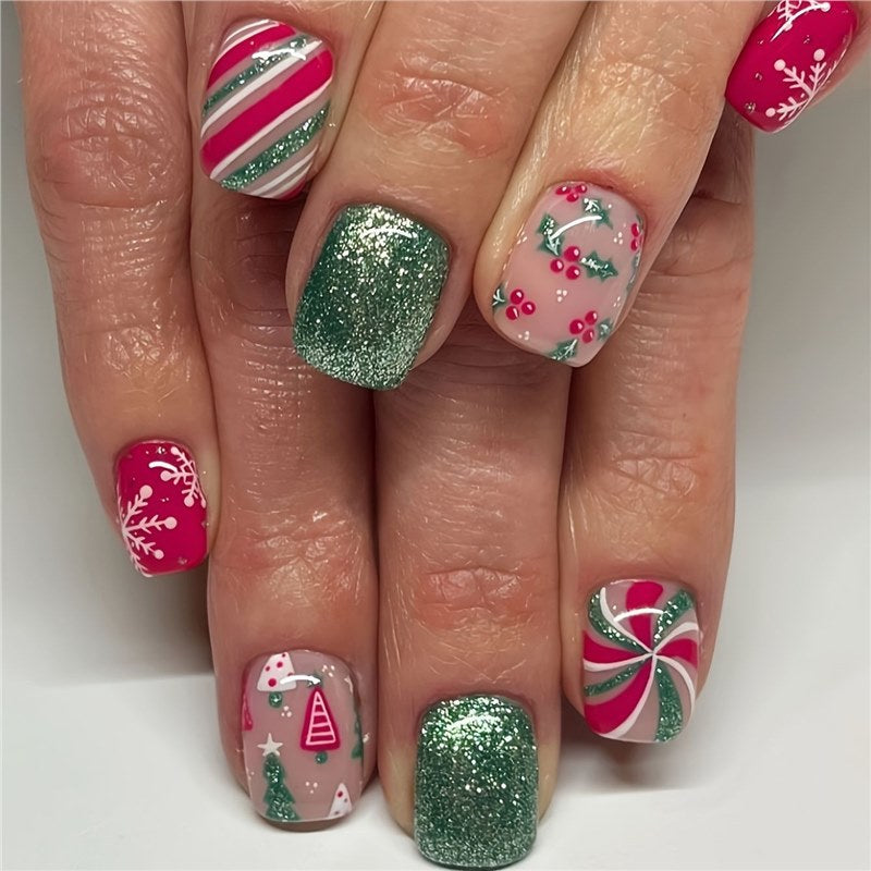 Festive Themed Nail Art Set Acalora