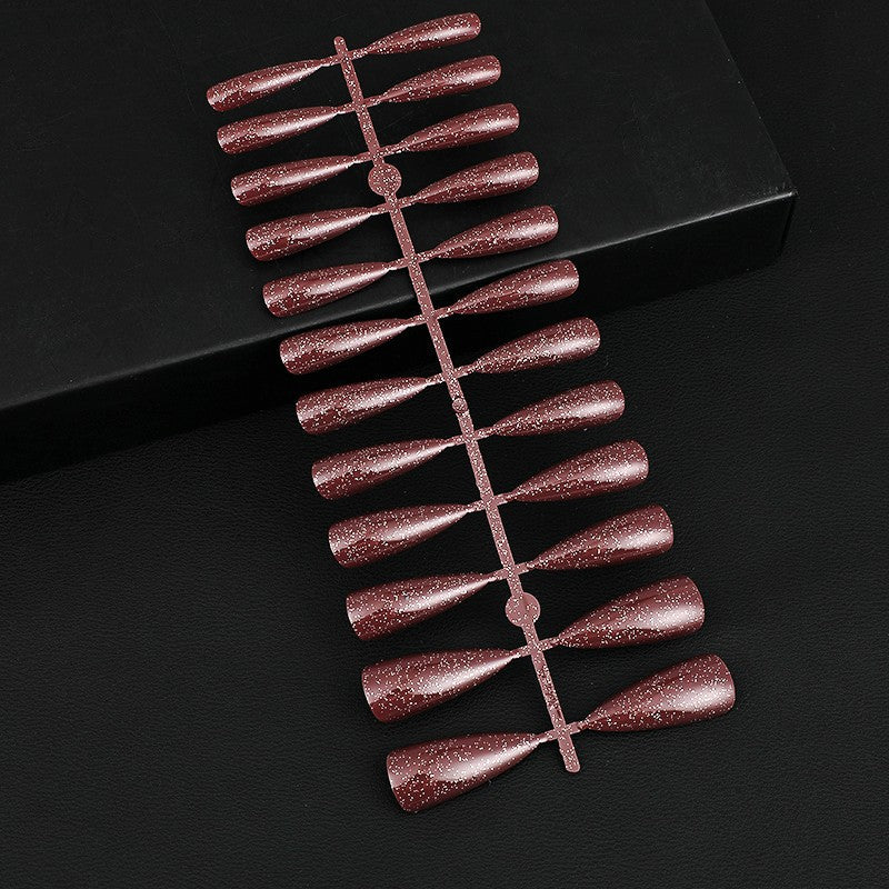 Glittering artificial nails in elegant design Acalora
