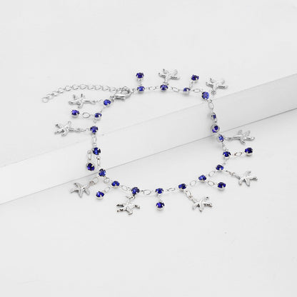 Starfish Charm Anklet Acalora