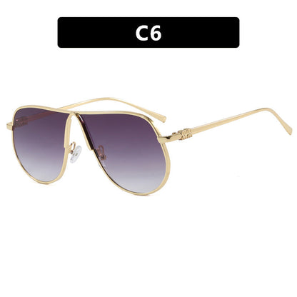 Women's Aviator sunglasses with high-quality metal frame and polarized lenses Karnz