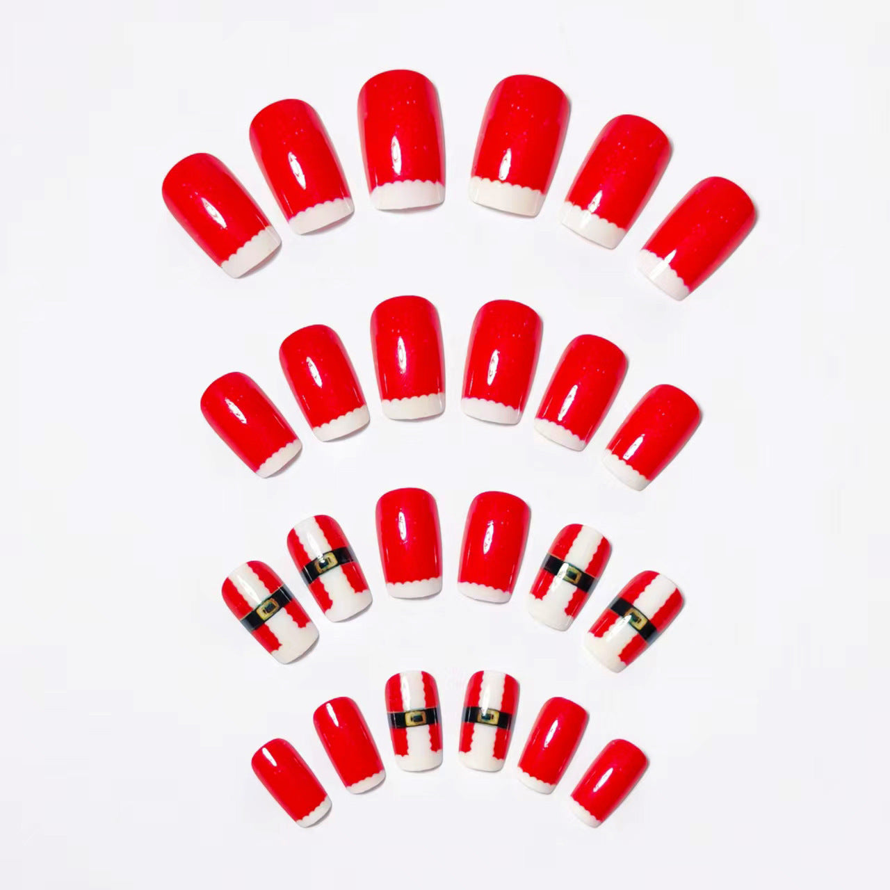 Festive Santa Claus-Themed Nail Art Acalora