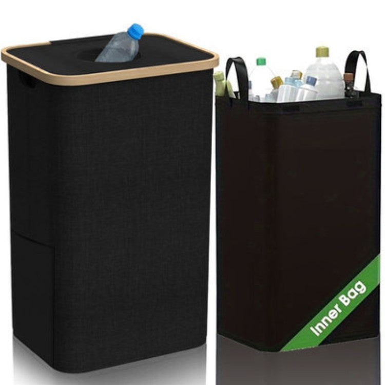 Multifunctional laundry storage box with bamboo lid Acalora
