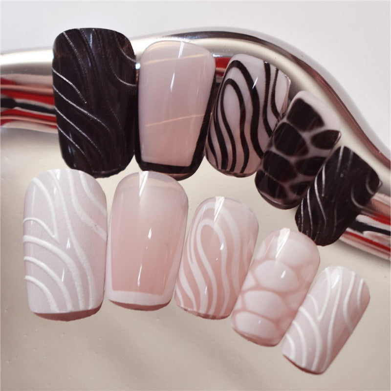 Creative Abstract Press-On Nails Acalora