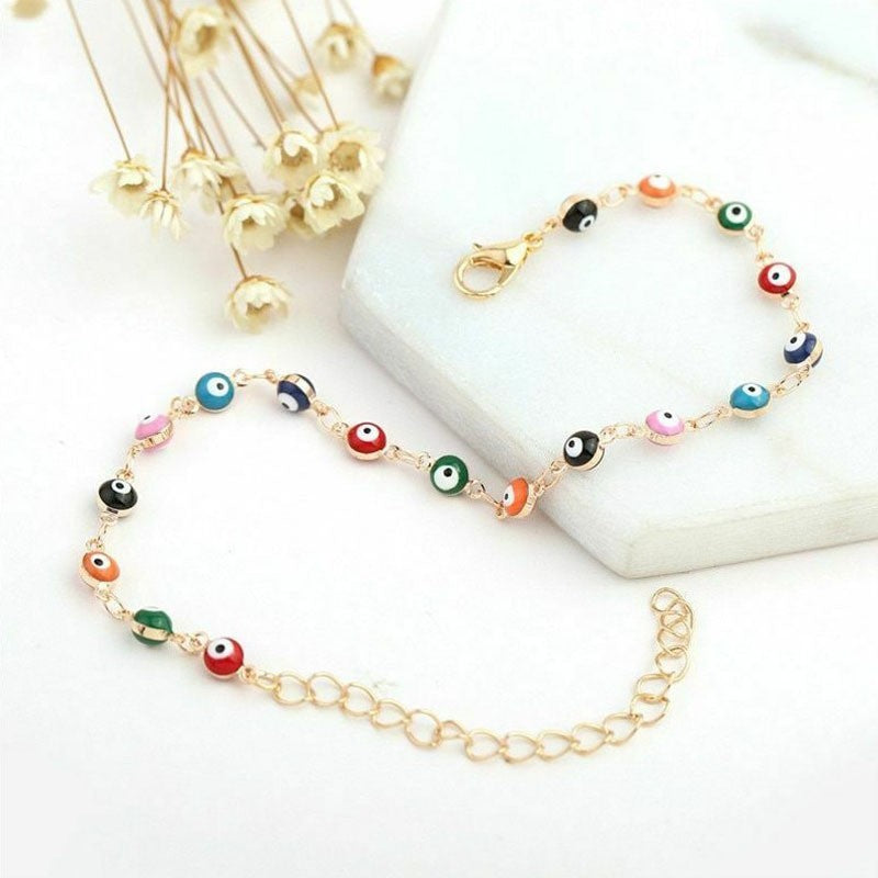 Decorative Eye Charm Anklet Acalora