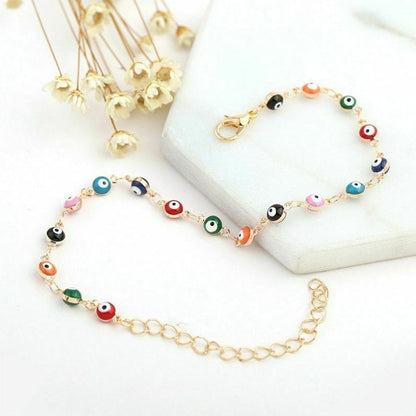 Decorative Eye Charm Anklet Acalora