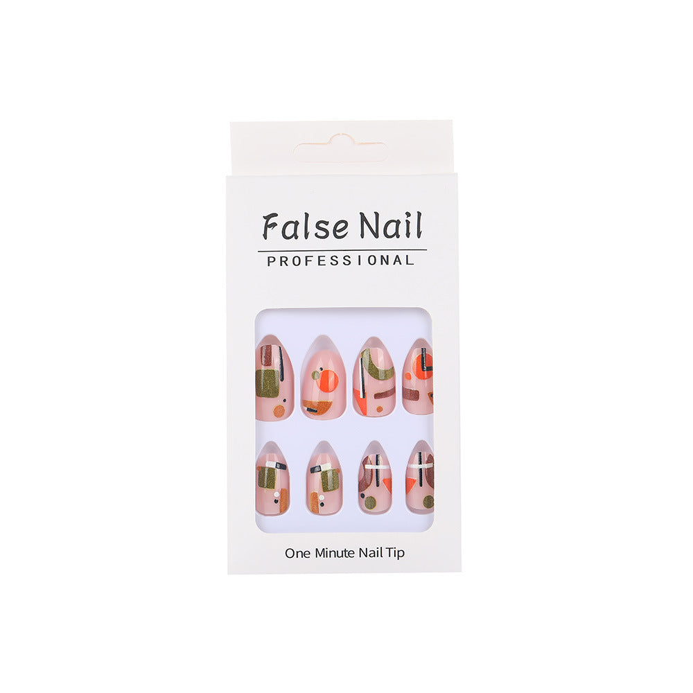 Artificial nails with geometric design Acalora