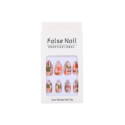 Artificial nails with geometric design Acalora