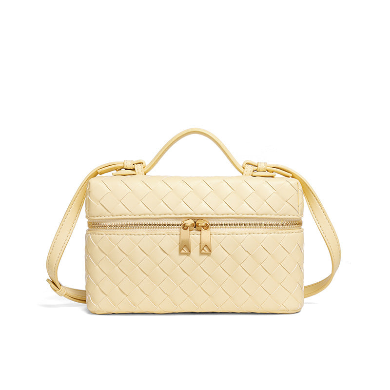 Woven Leather Cosmetic Case Acalora
