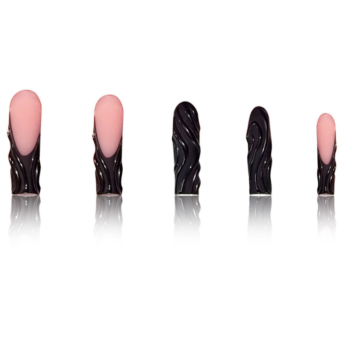 Artistic 3D Textured Press-On Nails Acalora