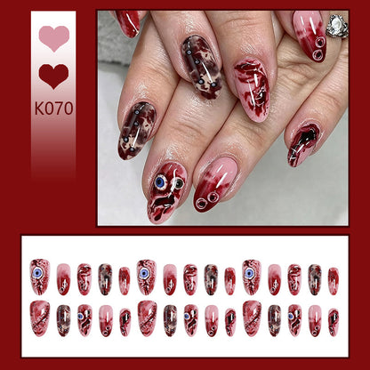Creative artificial nail set with unique, artistic accents Acalora