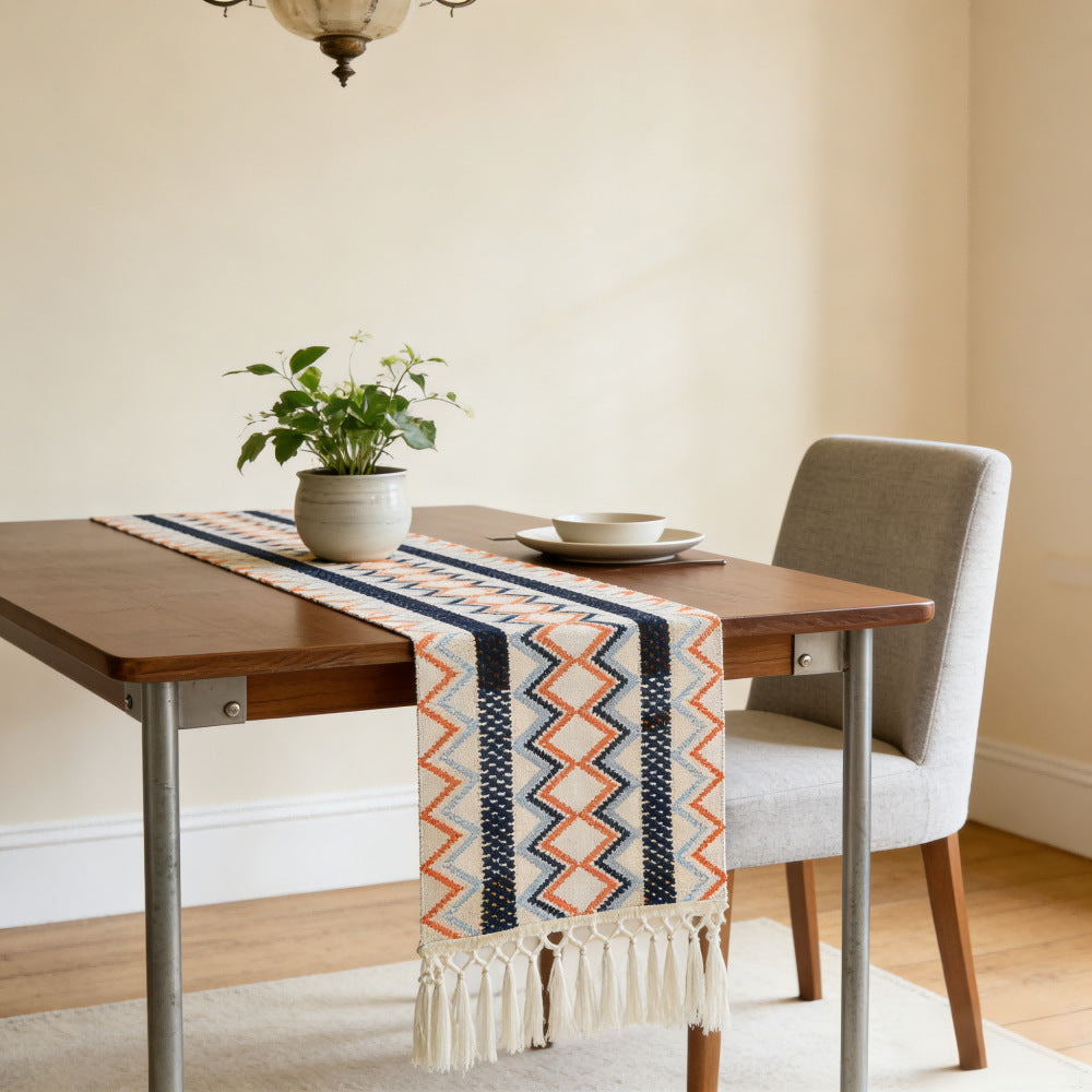Elegant Knitted Table Runner