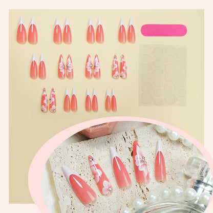 Floral Design Press-On Nail Set Acalora 1788495570