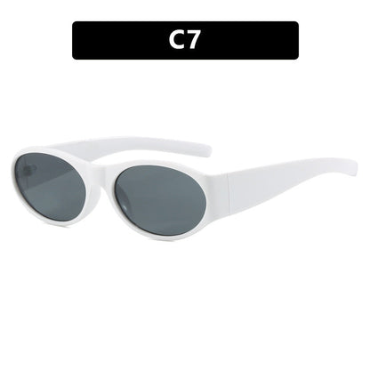 Women's fashionable sunglasses with elegant, oval design and UV protection Bowlift