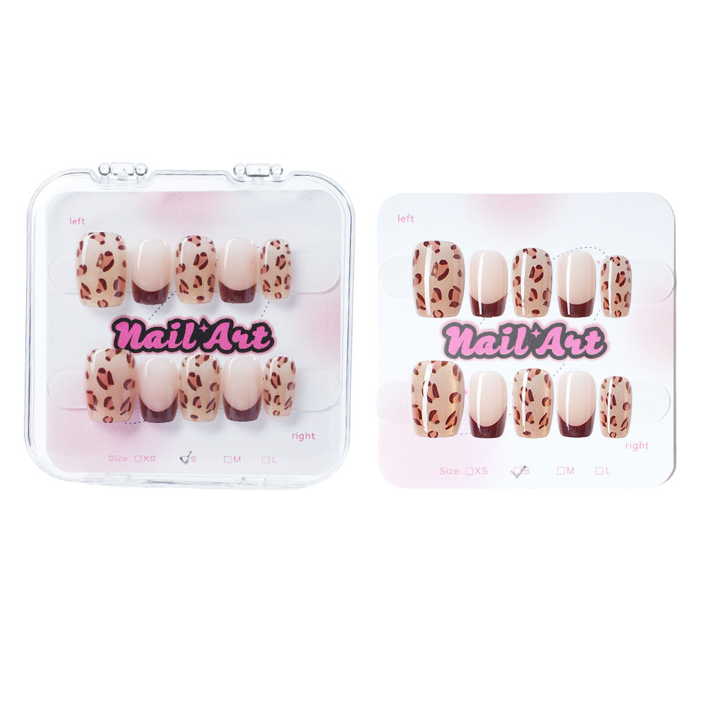 Trendy Animal Print Press-On Nail Set Acalora