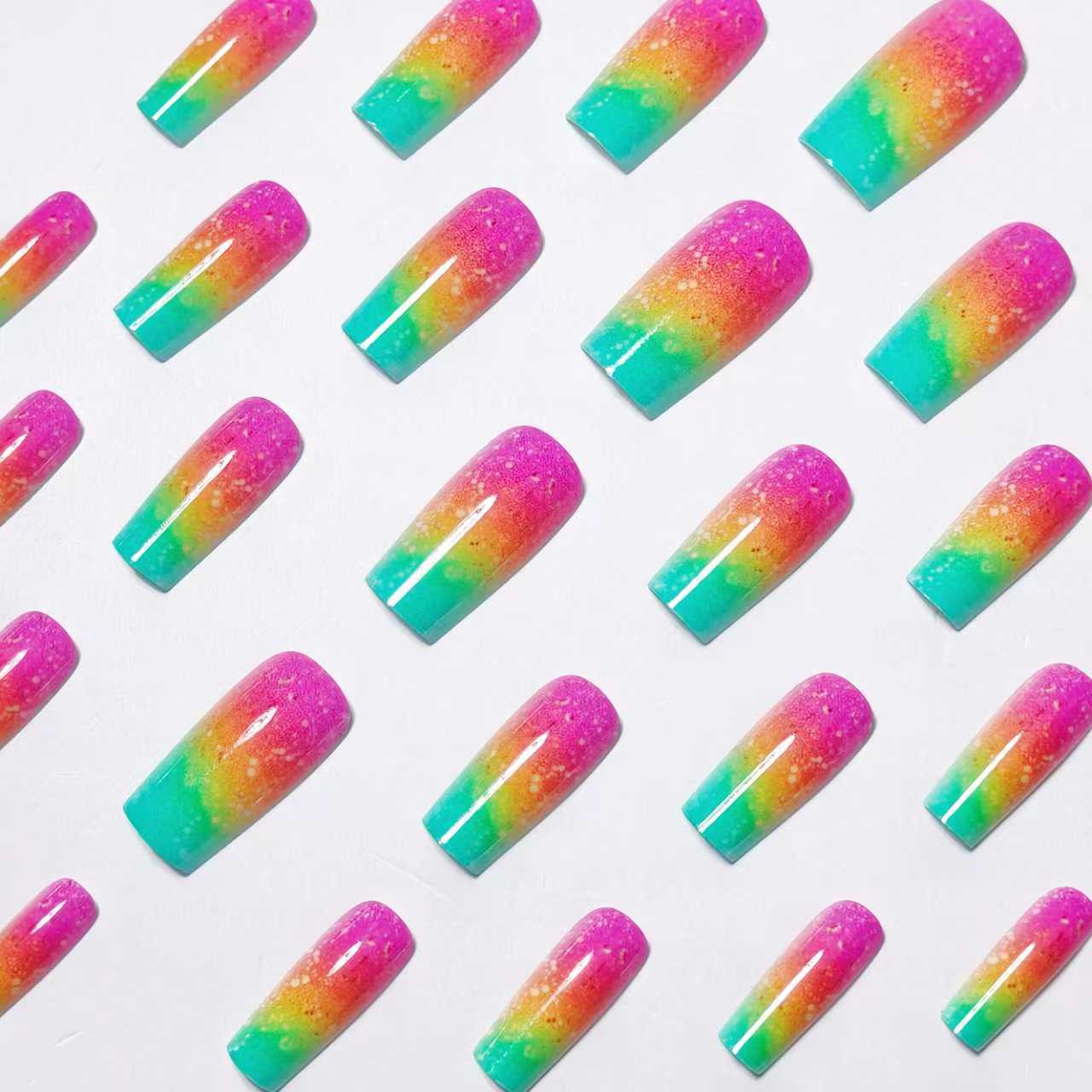 Gradient Glitter Ombre Nail Art Acalora