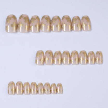 Artificial nails with elegant floral pattern Acalora