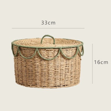Handcrafted Vintage-Style Storage Basket Acalora