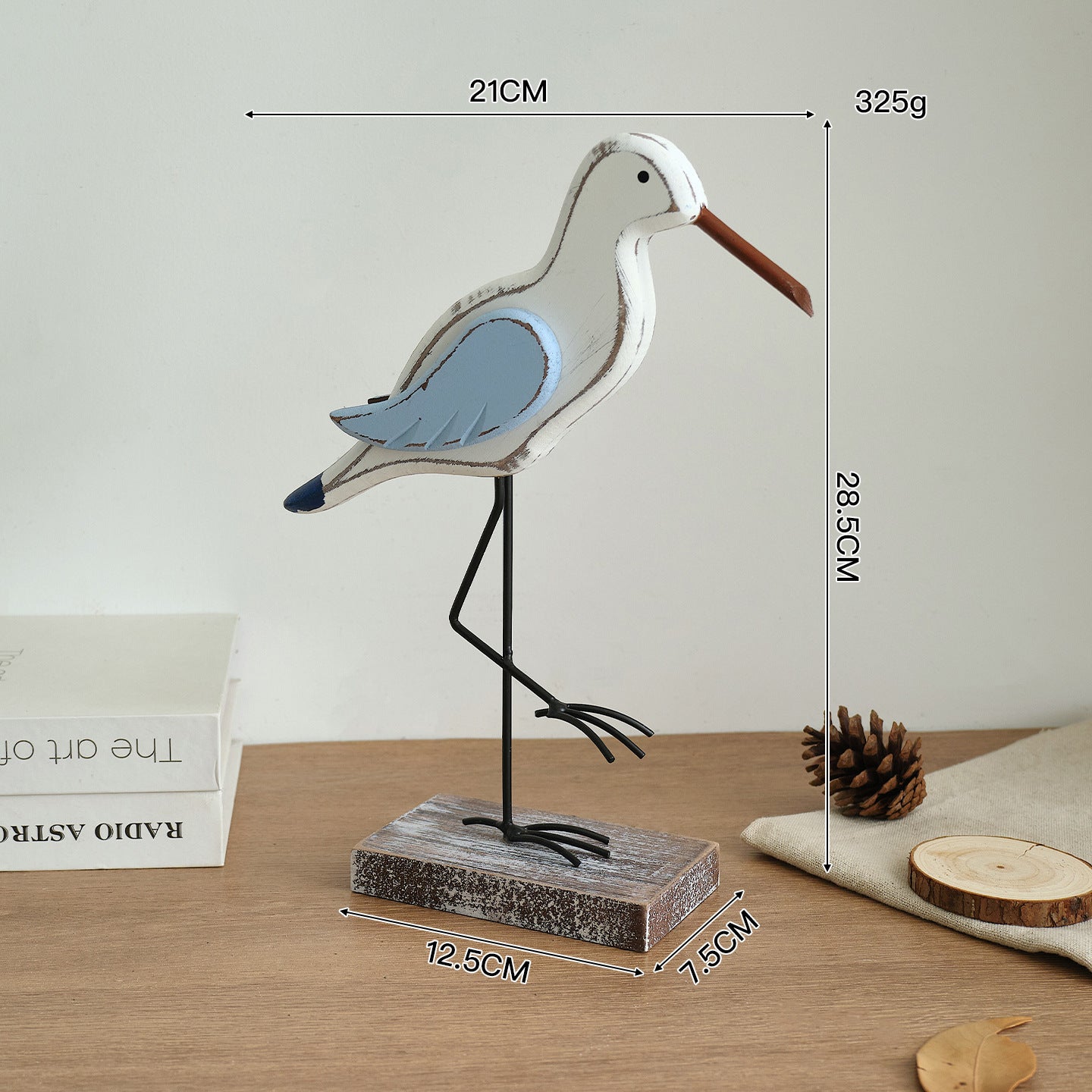 Decorative Stork Statue Accent