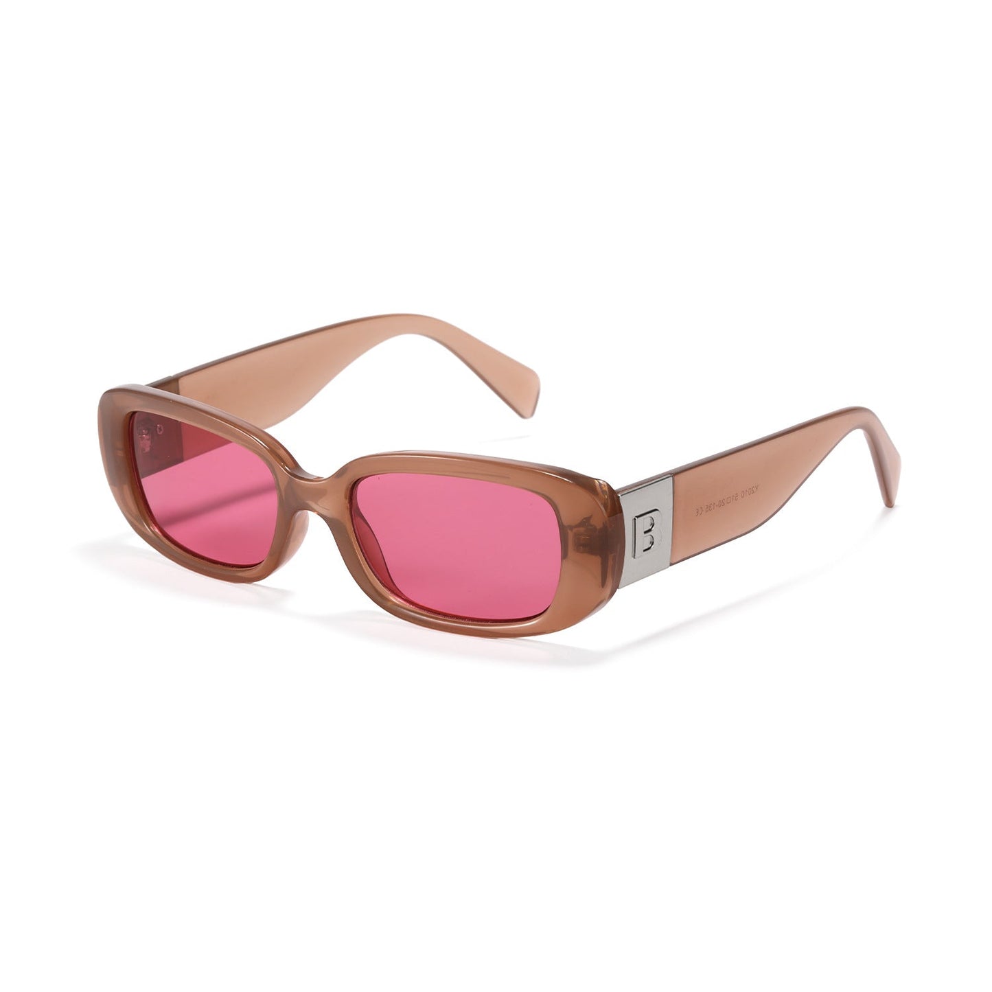 Women trendy sunglasses with fashionable clear frame and UV protection Bowlift