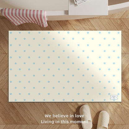 Decorative Star-patterned Bath Mat