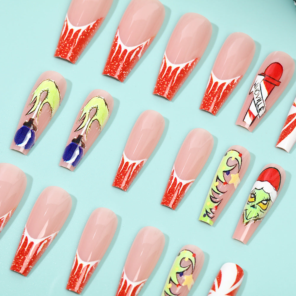 Creative Nail Art Set with Festive Christmas Motifs Acalora