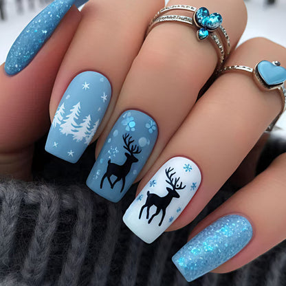 Seasonal Winter-Themed Nail Art Acalora