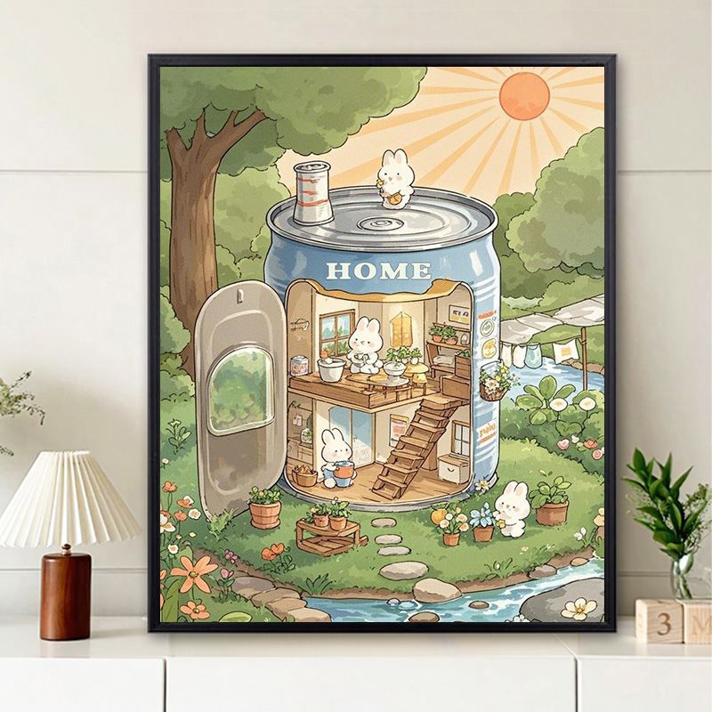 Whimsical Home Illustration Wall Art
