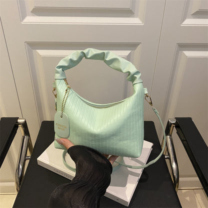 Ribbed Texture Shoulder Bag Acalora