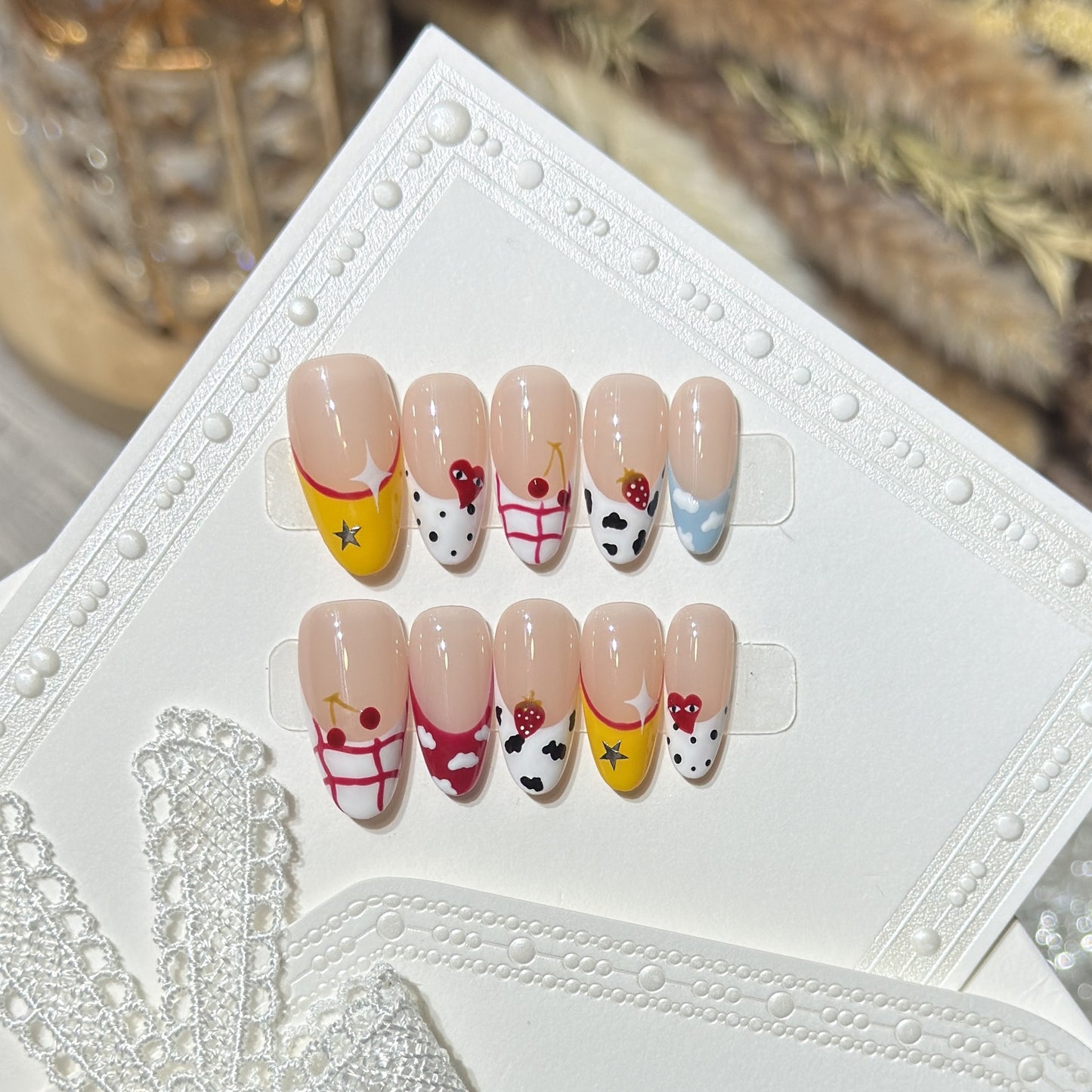 Creative Fruit-Themed Press-On Nail Set Acalora