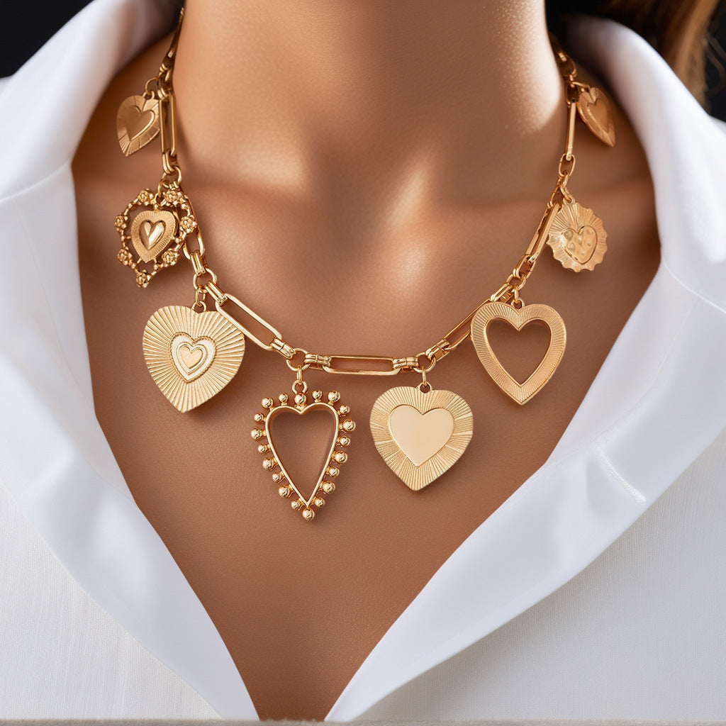 BowLift | Chunky Heart Charm Necklace