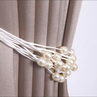 Decorative curtain holder with bead accent Acalora