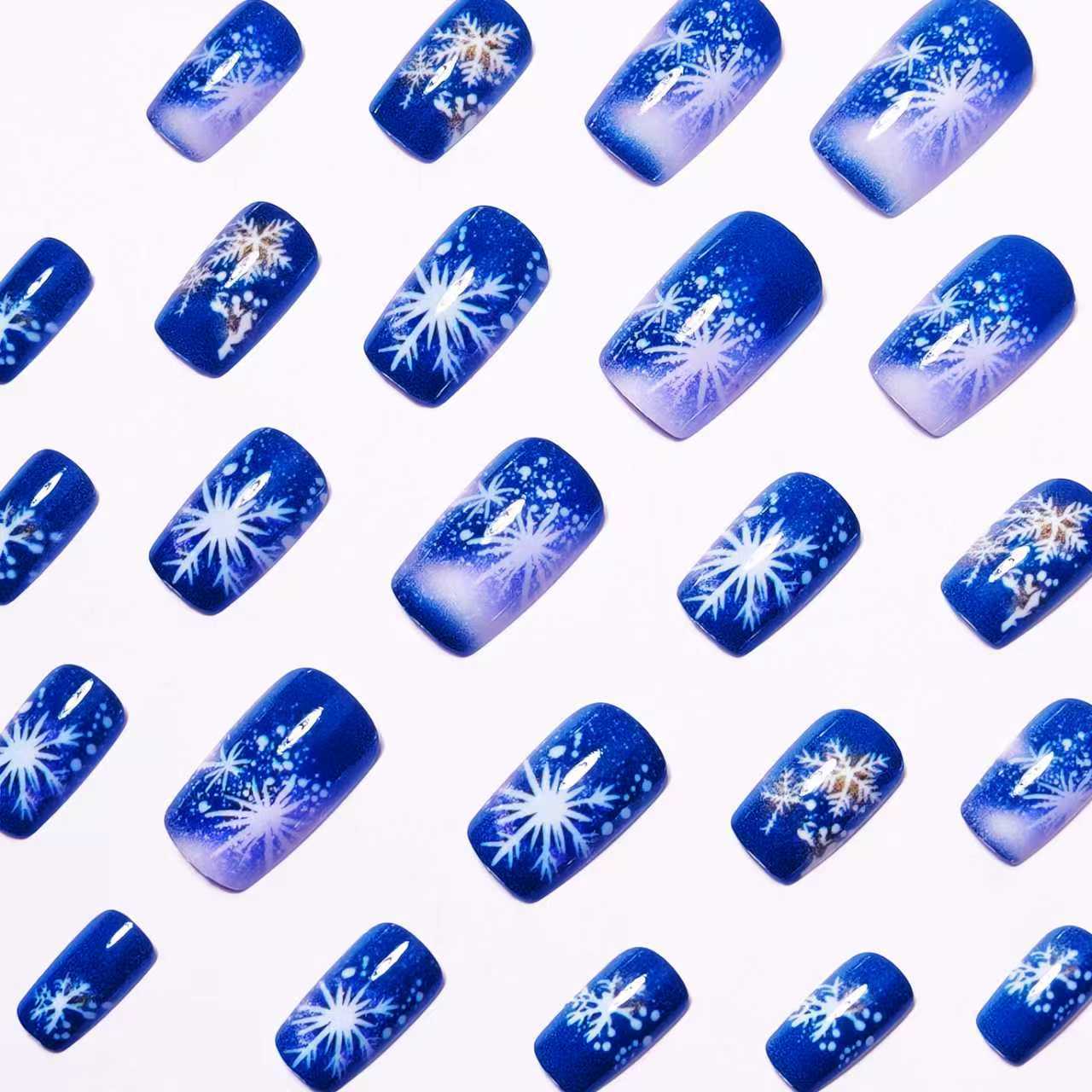 Winter-Themed Elegant Nail Art Acalora