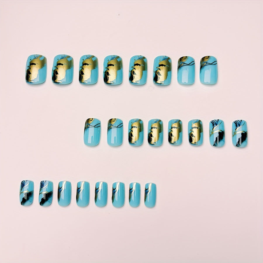 Artistic Marble Effect Nail Design Acalora