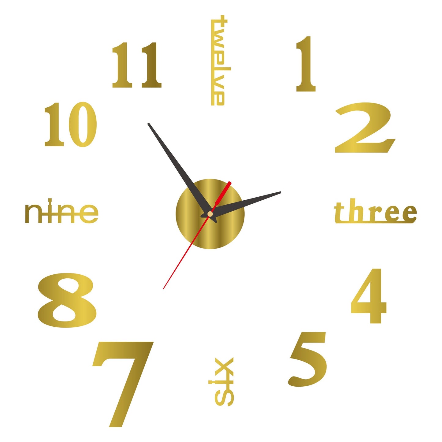 Luminous Frameless 3D Wall Clock Karnz