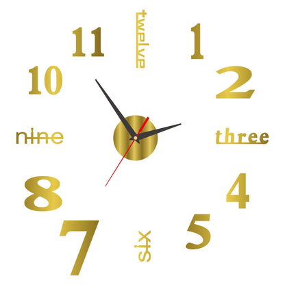 Luminous Frameless 3D Wall Clock Karnz
