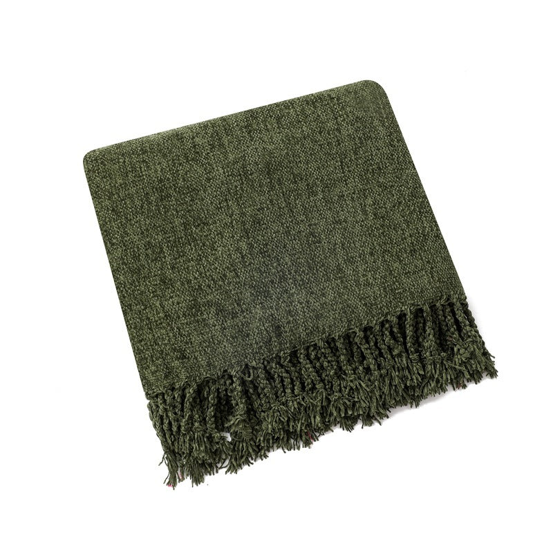 Elegant Fringe Throw Blanket