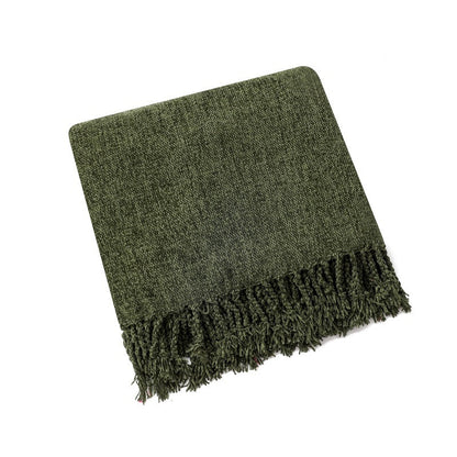 Elegant Fringe Throw Blanket
