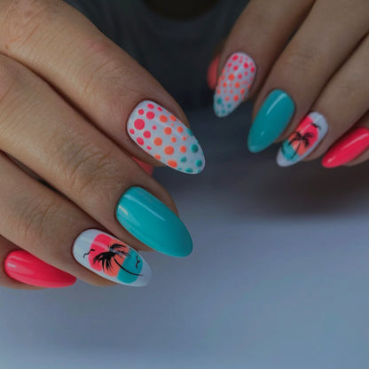 Tropical Island-Inspired Nail Art Acalora
