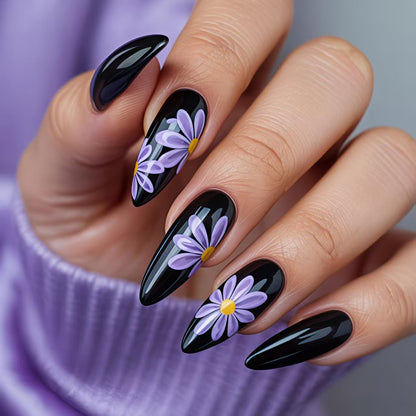 Artistic Floral Nail Art Acalora