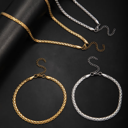 Stylish Chain Necklace Set Acalora